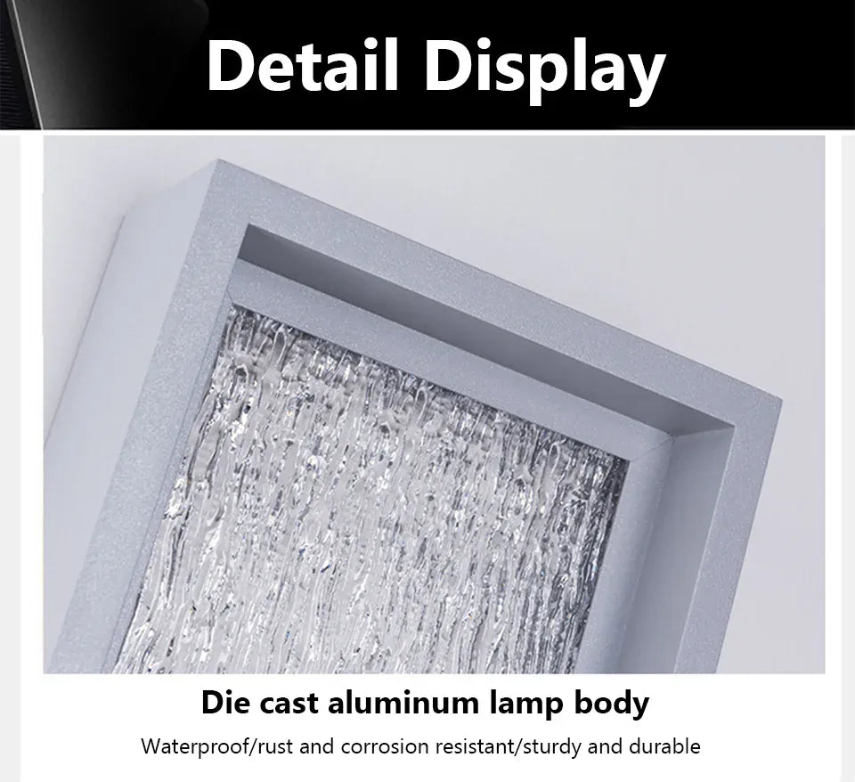 Verthara Premium Rectangle Outdoor Wall Sconce