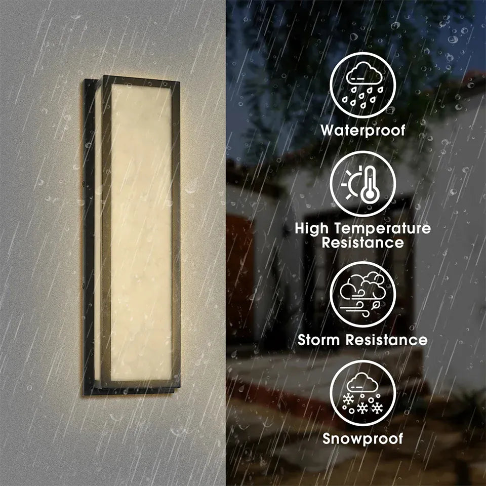 Verthara Premium Rectangular LED Outdoor Wall Light