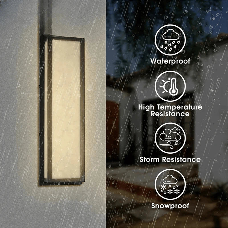 Verthara Premium Rectangular LED Outdoor Wall Light