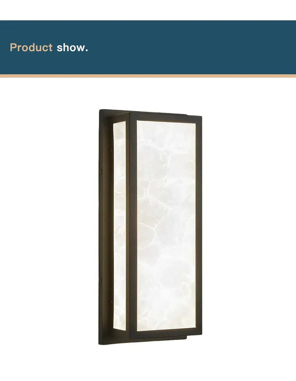 Verthara Premium Rectangular LED Outdoor Wall Light