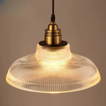 Verthara Premium Retro Amber Glass Loft Pendant Light