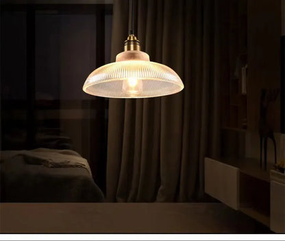 Verthara Premium Retro Amber Glass Loft Pendant Light