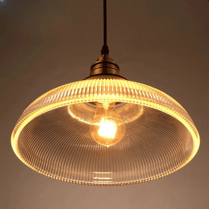 Verthara Premium Retro Amber Glass Loft Pendant Light
