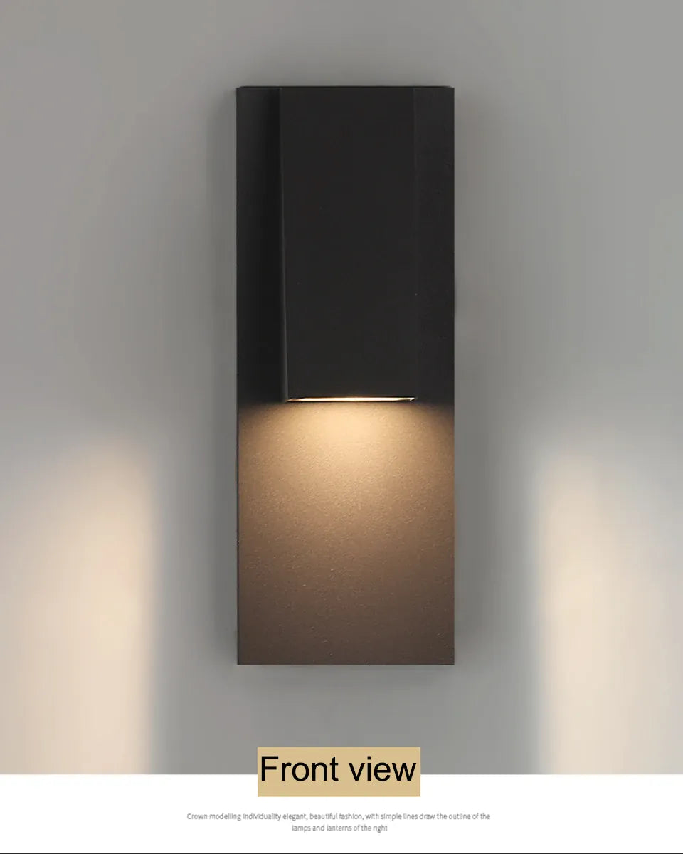 Verthara Premium Retro Black Outdoor LED Wall Sconce