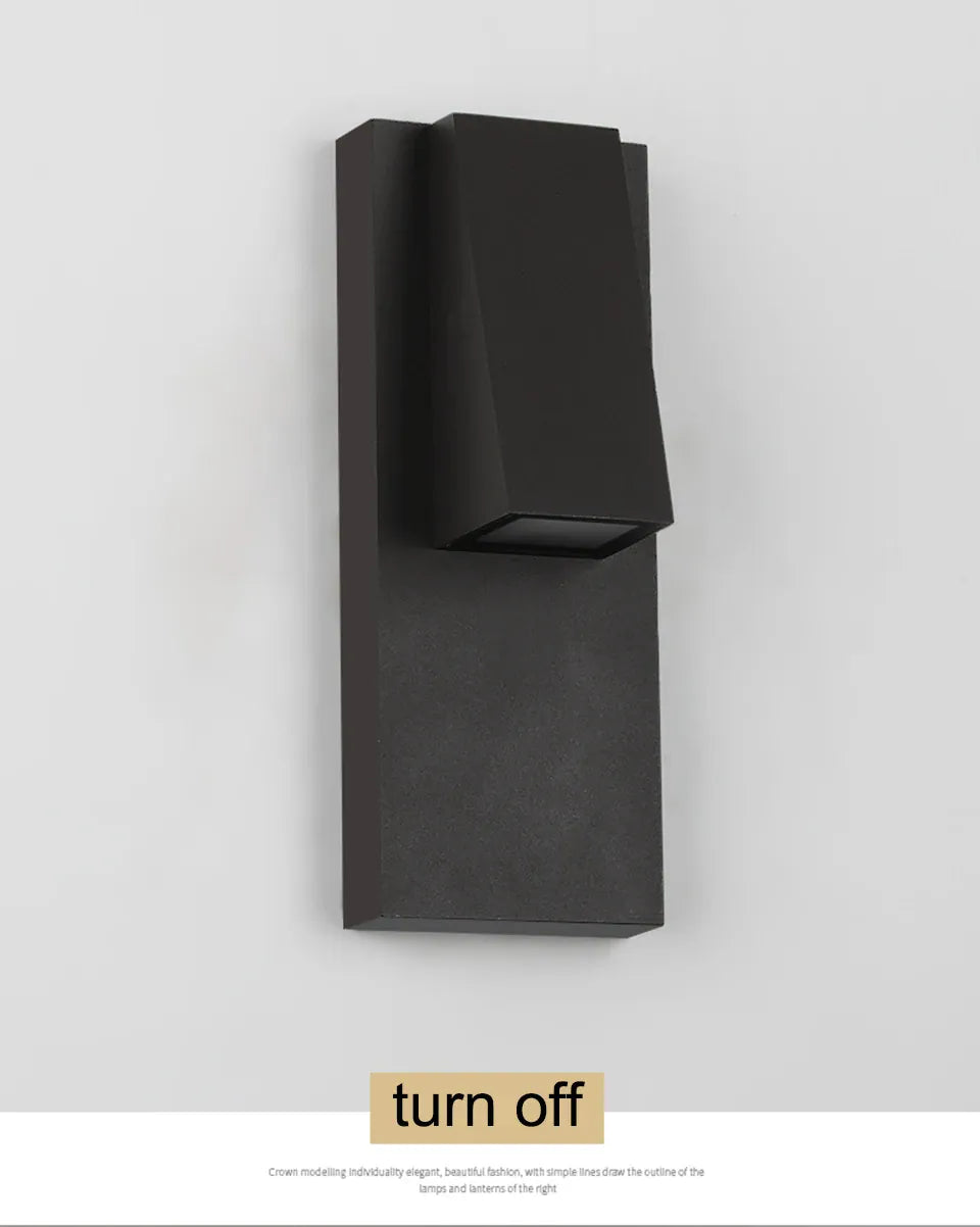 Verthara Premium Retro Black Outdoor LED Wall Sconce