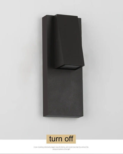 Verthara Premium Retro Black Outdoor LED Wall Sconce