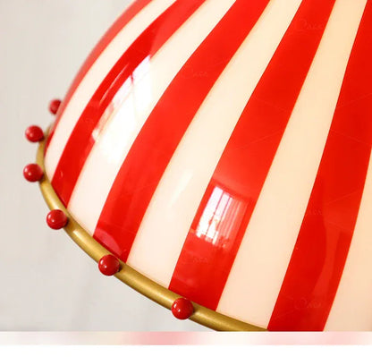 Verthara Premium Retro Candy Stripe Coloured Glass Pendant Light