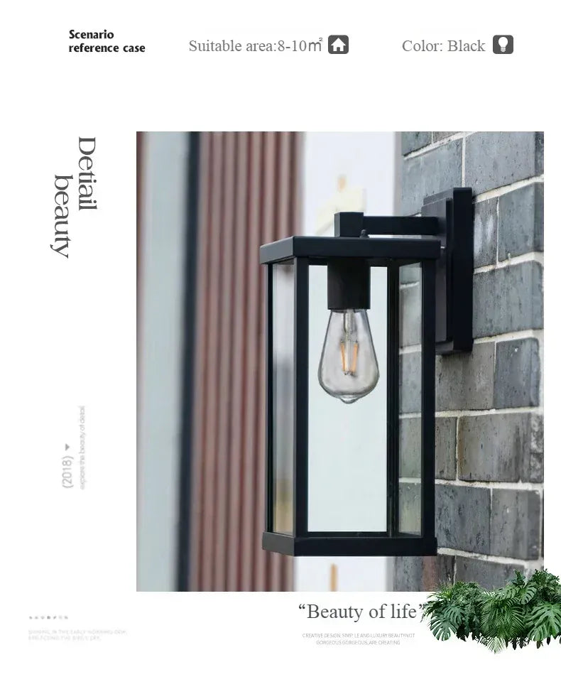 Verthara Premium Retro Exterior Wall Lantern