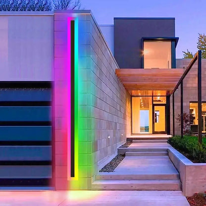 Verthara Premium RGB Dimmable Linear Outdoor Wall Light