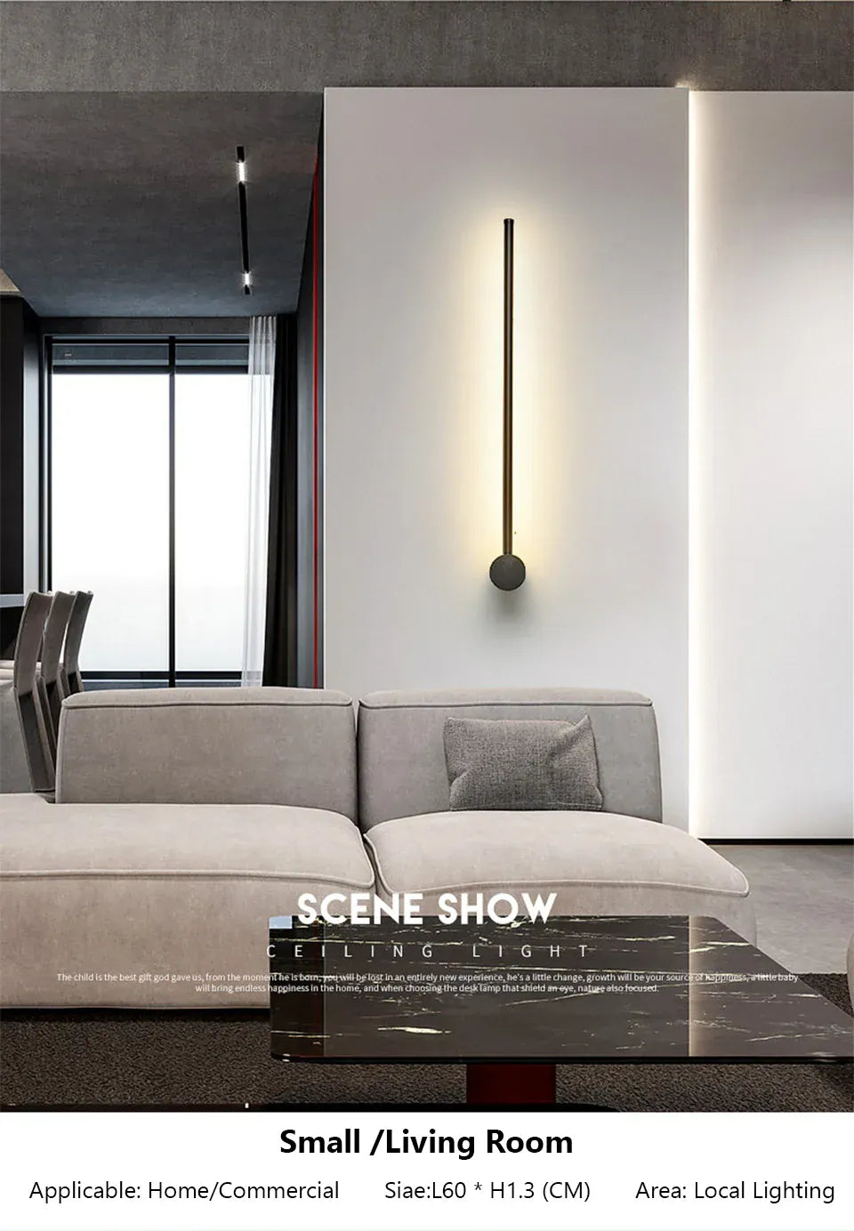 Verthara Premium RGB LED Strip Minimalist Wall Light