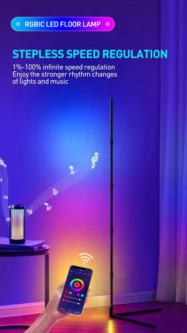 Verthara Premium RGB Smart App-Controlled Floor Lamp