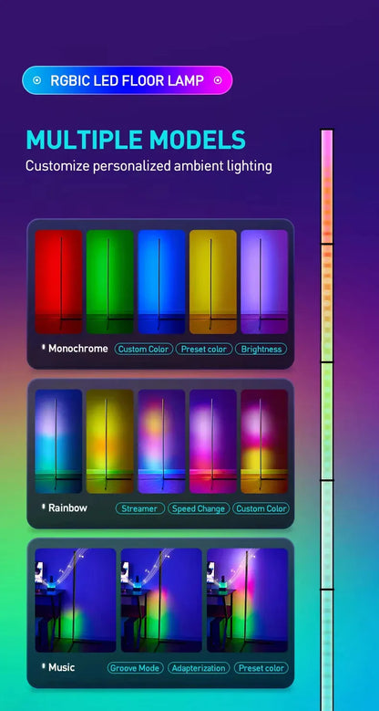 Verthara Premium RGB Smart App-Controlled Floor Lamp