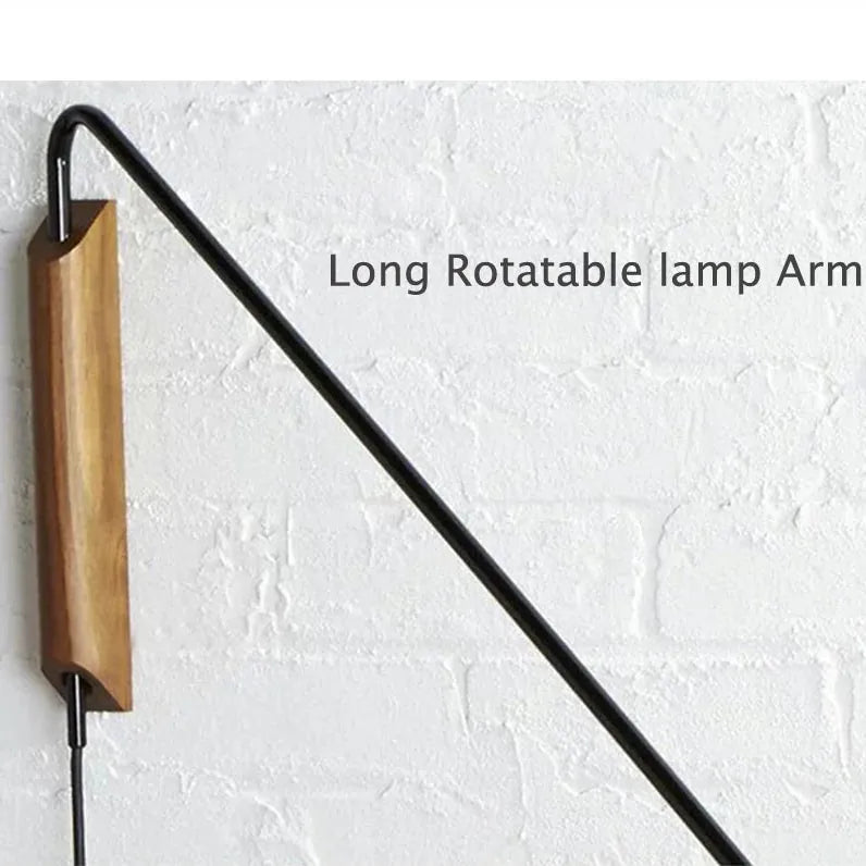 Verthara Premium Rotatable Long Arm Reading Wall Lamp