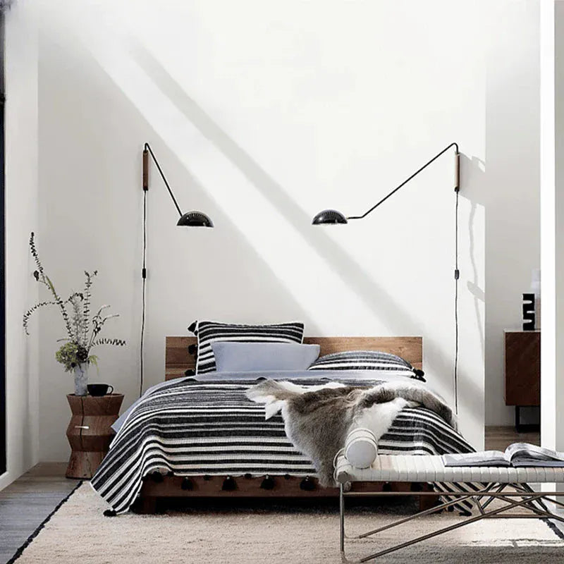 Verthara Premium Rotatable Long Arm Reading Wall Lamp