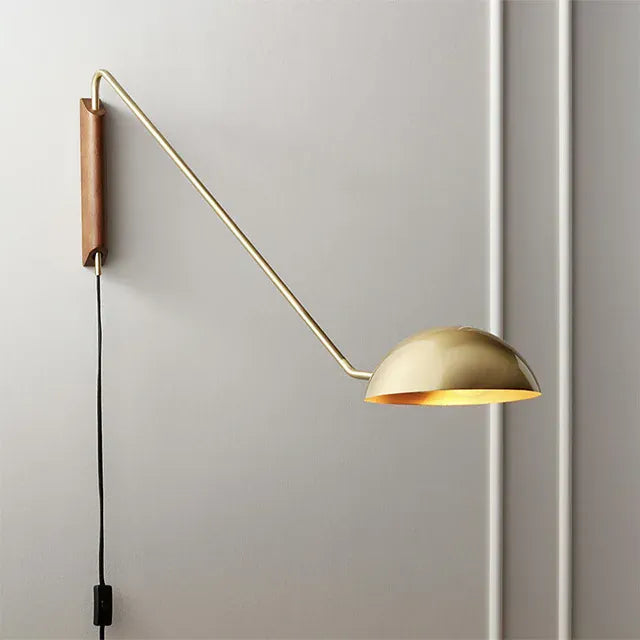 Verthara Premium Rotatable Long Arm Reading Wall Lamp Gold color / Cool White(5500-7000K) / EU plug