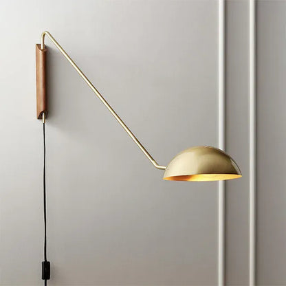 Verthara Premium Rotatable Long Arm Reading Wall Lamp Gold color / Cool White(5500-7000K) / EU plug