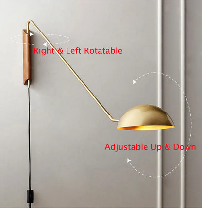 Verthara Premium Rotatable Long Arm Reading Wall Lamp