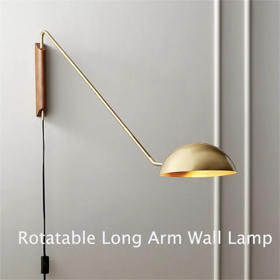 Verthara Premium Rotatable Long Arm Reading Wall Lamp