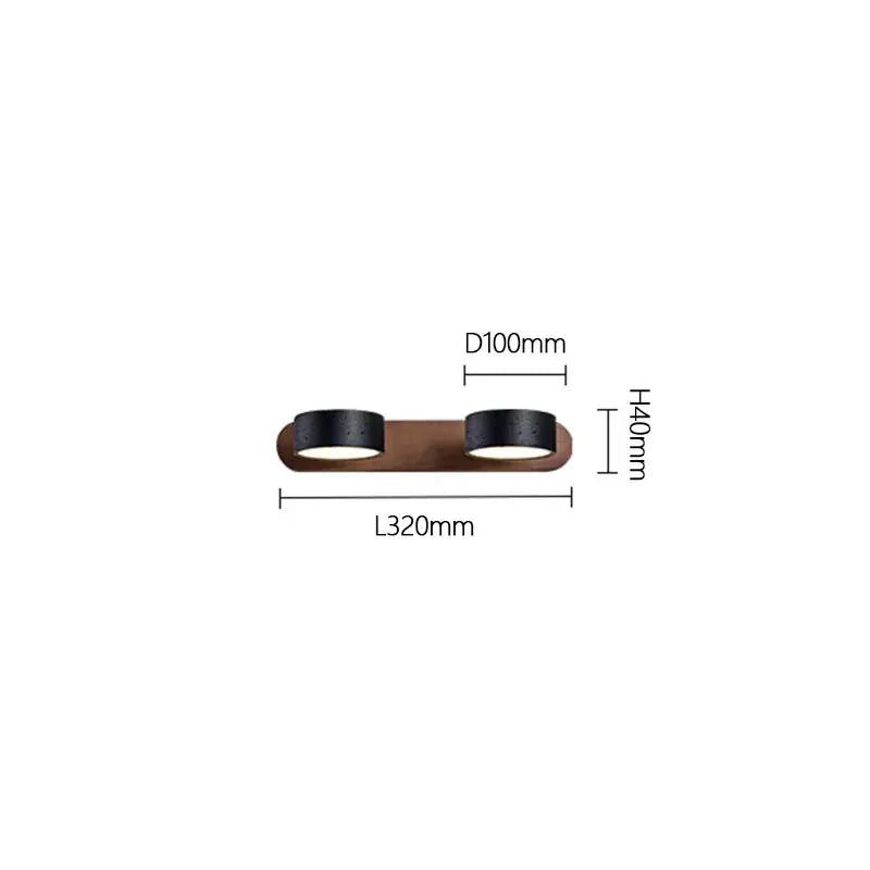 Verthara Premium Rotatable Travertine Stone Vanity Wall Light L320mmxD100xH40