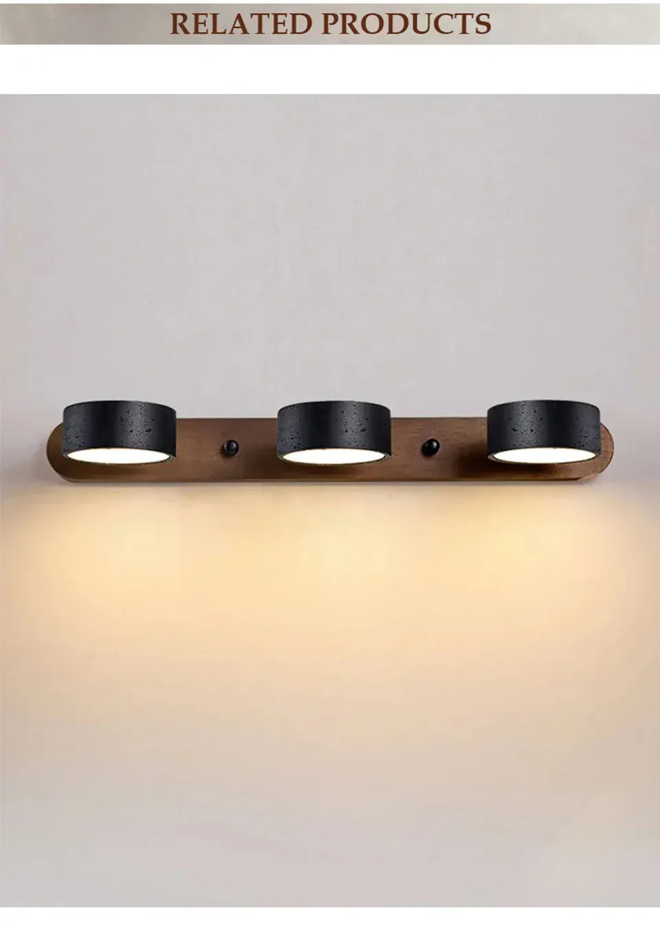 Verthara Premium Rotatable Travertine Stone Vanity Wall Light