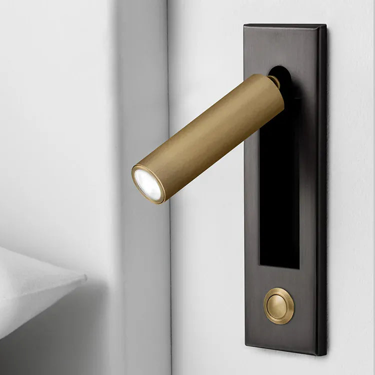 Verthara Premium Rotating Bedside Reading Wall Light Black brass / Cool White(5500-7000K)