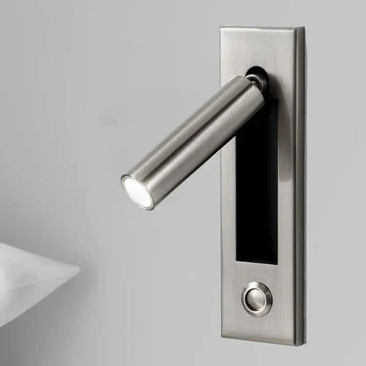 Verthara Premium Rotating Bedside Reading Wall Light Satin nickel / Cool White(5500-7000K)