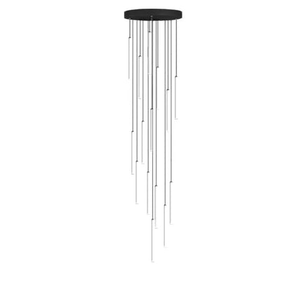 Verthara Premium Rotating Linear Acrylic Staircase Chandelier