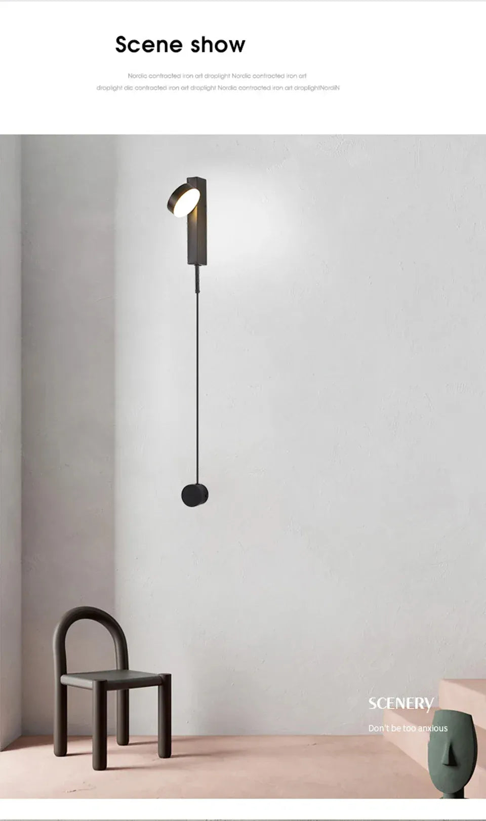 Verthara Premium Rotating Wall Light with Rotary Switch