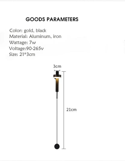 Verthara Premium Rotating Wall Light with Rotary Switch