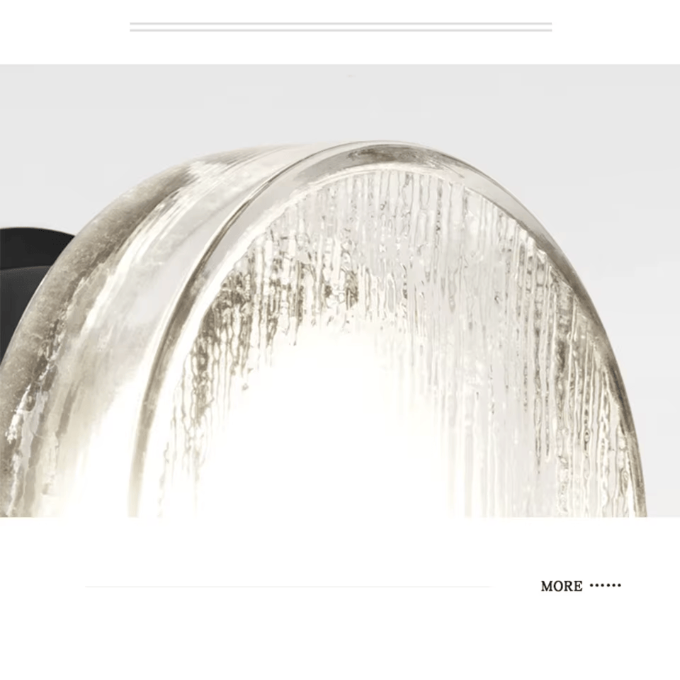Verthara Premium Round Black Outdoor LED Wall Sconce