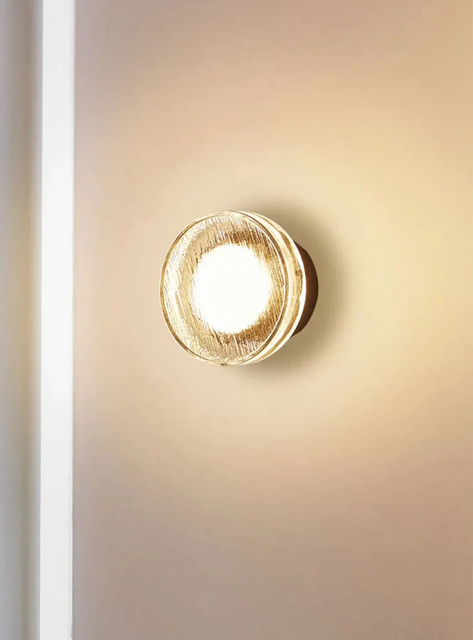Verthara Premium Round Black Outdoor LED Wall Sconce