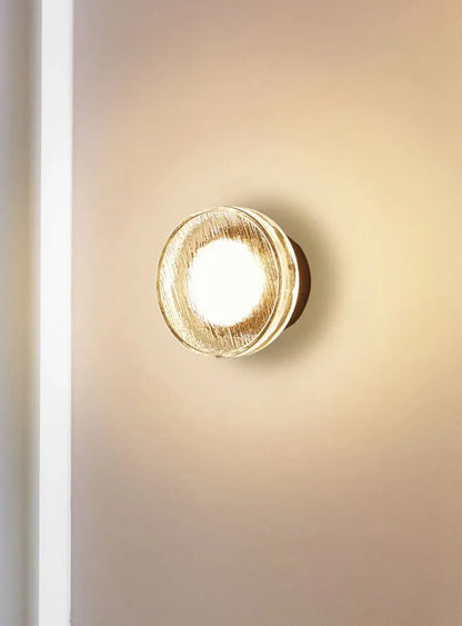 Verthara Premium Round Black Outdoor LED Wall Sconce