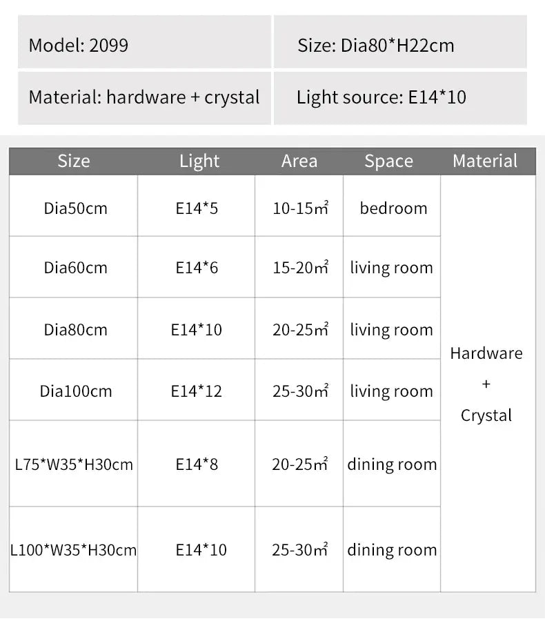 Verthara Premium Round Crystal Ceiling Chandelier
