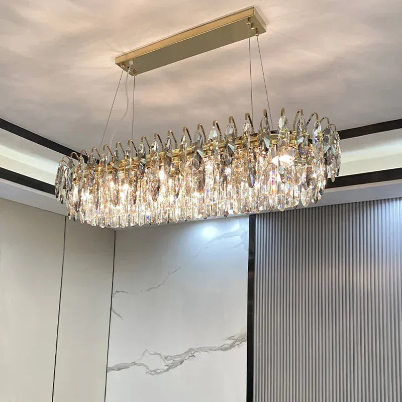 Verthara Premium Round Crystal Ceiling Chandelier