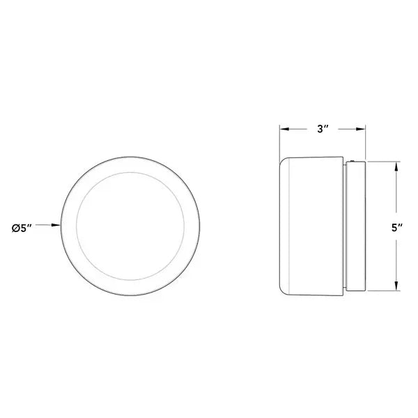 Verthara Premium Round LED Indoor-Outdoor Wall Sconce