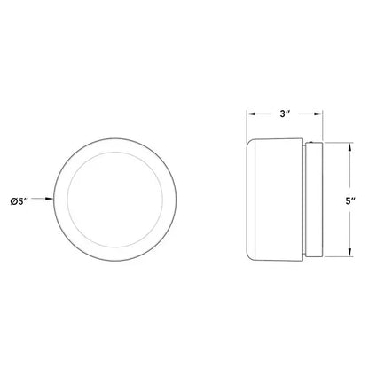 Verthara Premium Round LED Indoor-Outdoor Wall Sconce