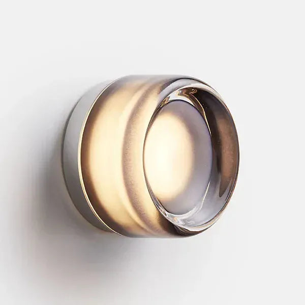 Verthara Premium Round LED Wall Light - Wall Mounted - Adjustable Colour Temperature - Aluminium - Indoor/Outdoor - 120 Lumens - Warm/Cool Tones Cool White(5500-7000K) / Smoke color