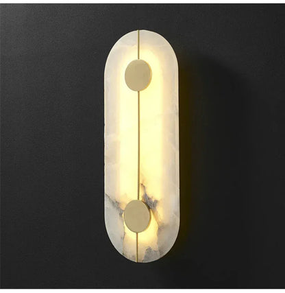 Verthara Premium Round Marble LED Wall Sconce