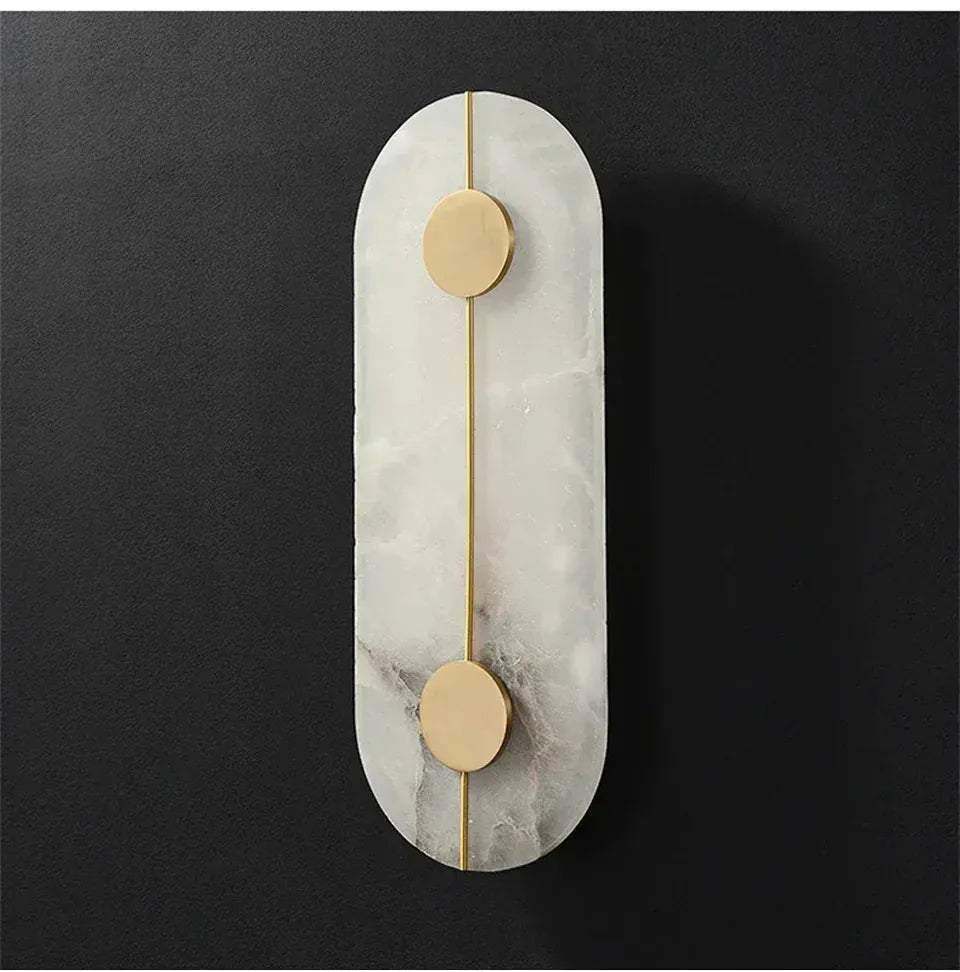 Verthara Premium Round Marble LED Wall Sconce