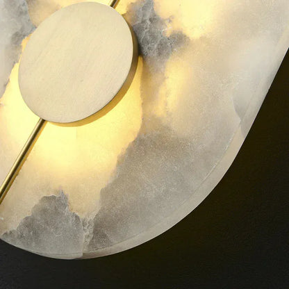 Verthara Premium Round Marble LED Wall Sconce