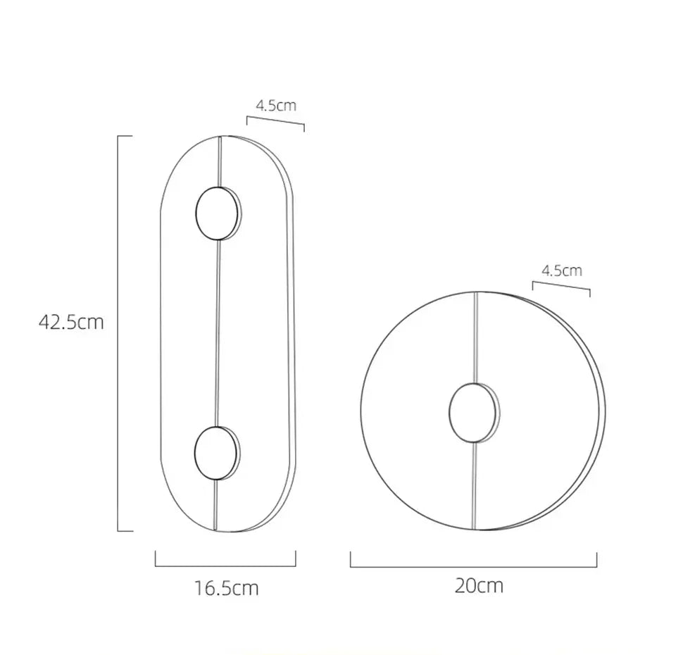 Verthara Premium Round Marble LED Wall Sconce