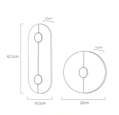 Verthara Premium Round Marble LED Wall Sconce