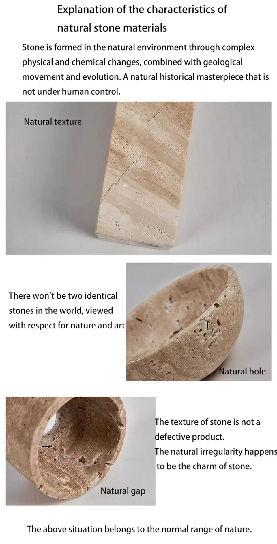 Verthara Premium Round Travertine Stone Outdoor Wall Light Warm white