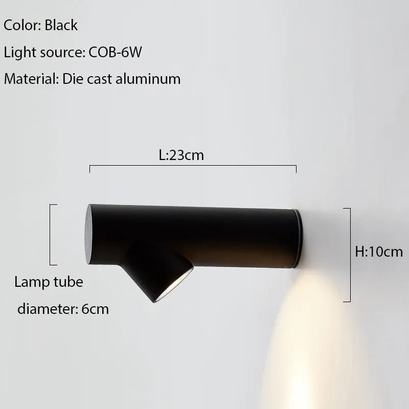 Verthara Premium Sculptural Aluminium Wall Sconce cool  white / Black
