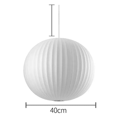 Verthara Premium Silk Cloth Pendant Chandelier B Dia40cm / Cold White