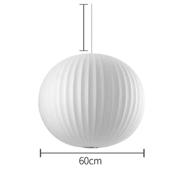 Verthara Premium Silk Cloth Pendant Chandelier B Dia60cm / Cold White