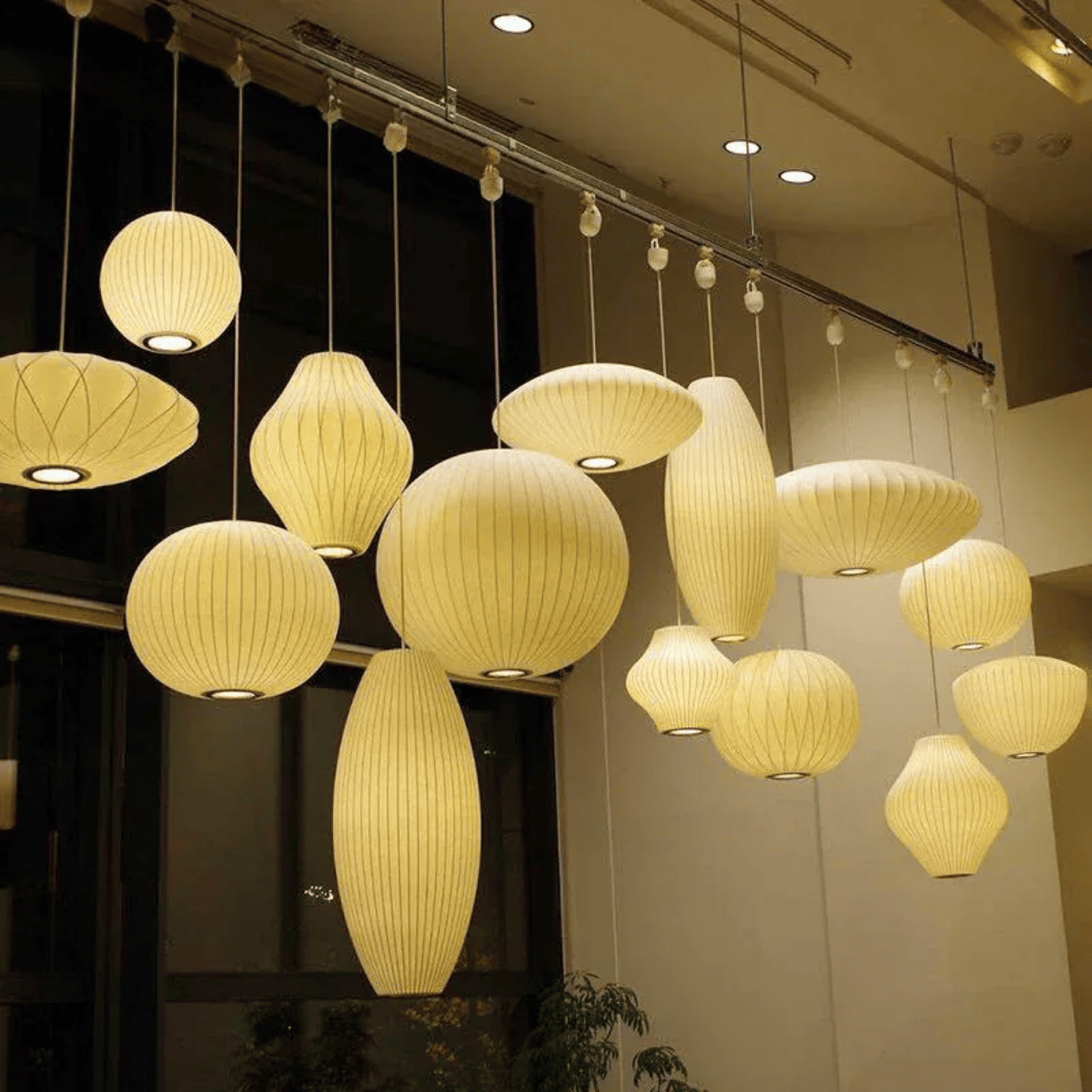Verthara Premium Silk Cloth Pendant Chandelier