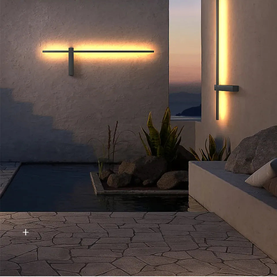 Verthara Premium Slim Linear Outdoor Wall Sconce