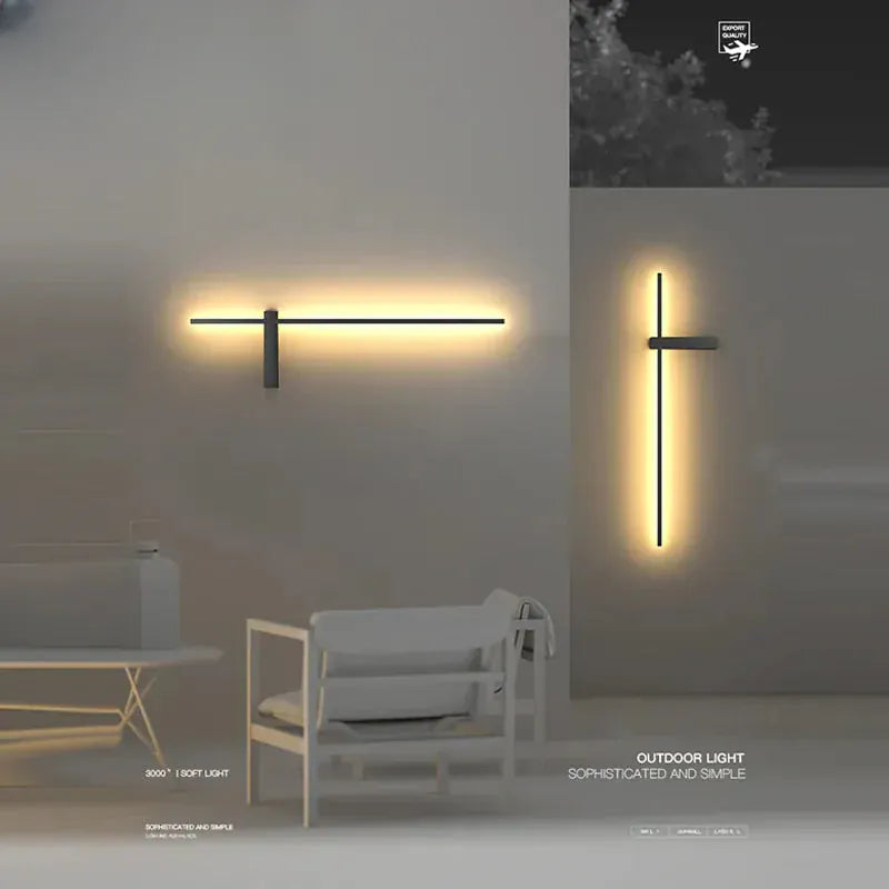 Verthara Premium Slim Linear Outdoor Wall Sconce