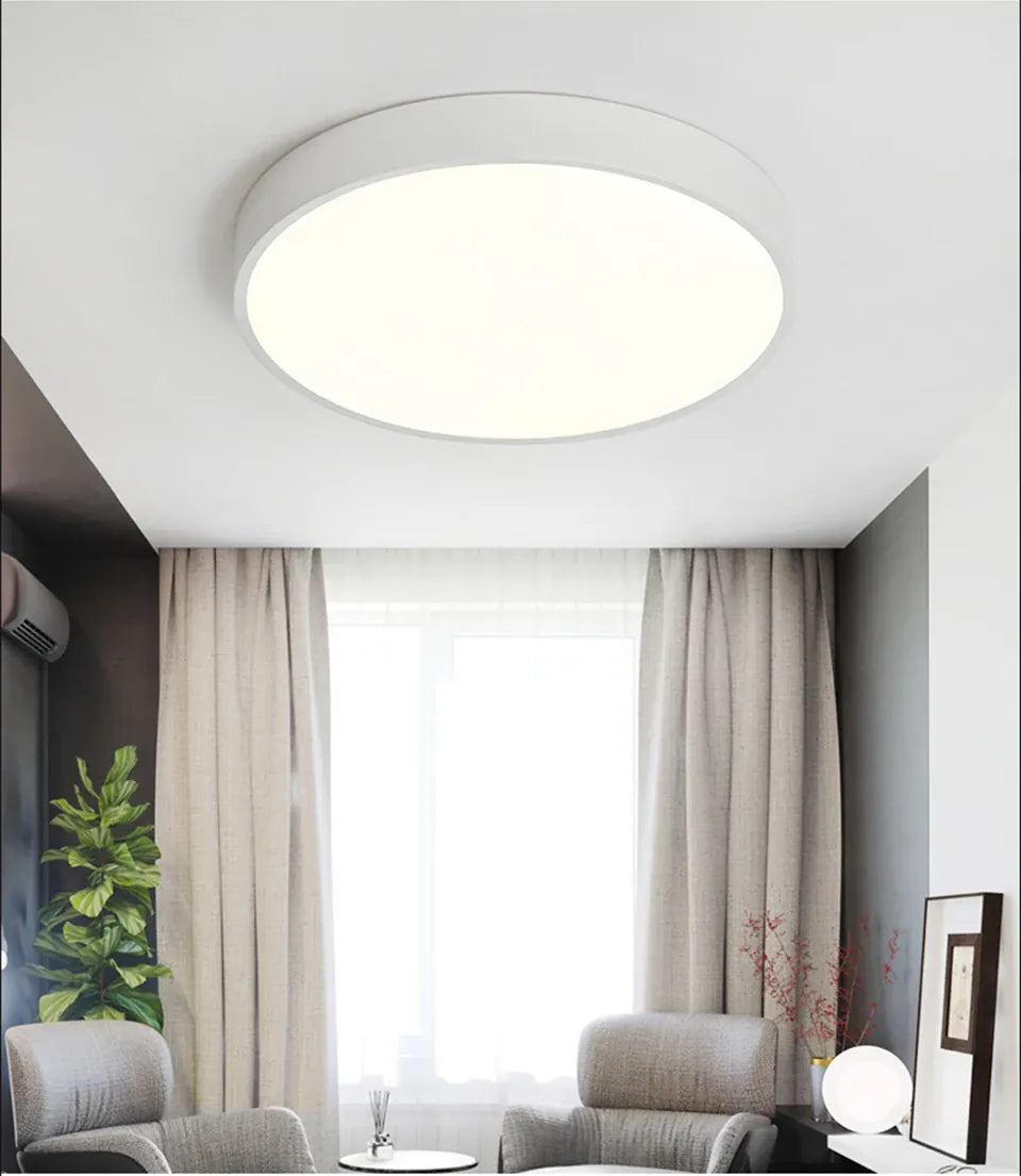 Verthara Premium Slim Round Dimmable LED Ceiling Light with Remote